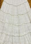 White cotton long skirt